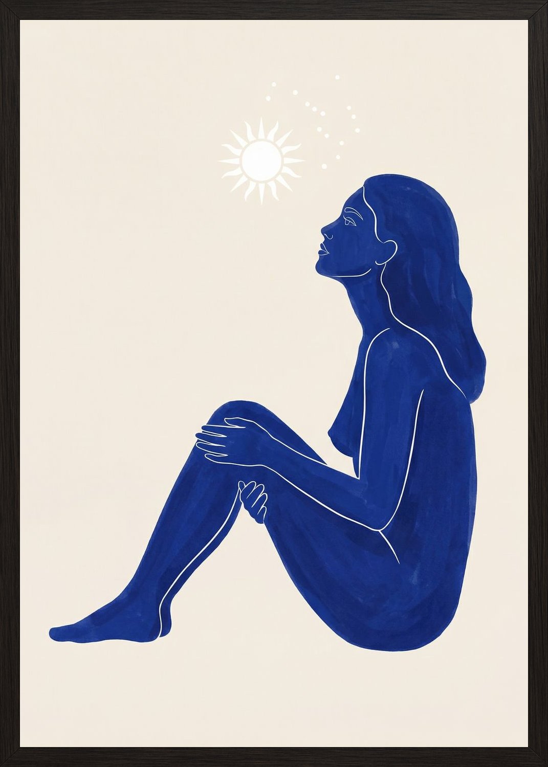 Poster in black frame
