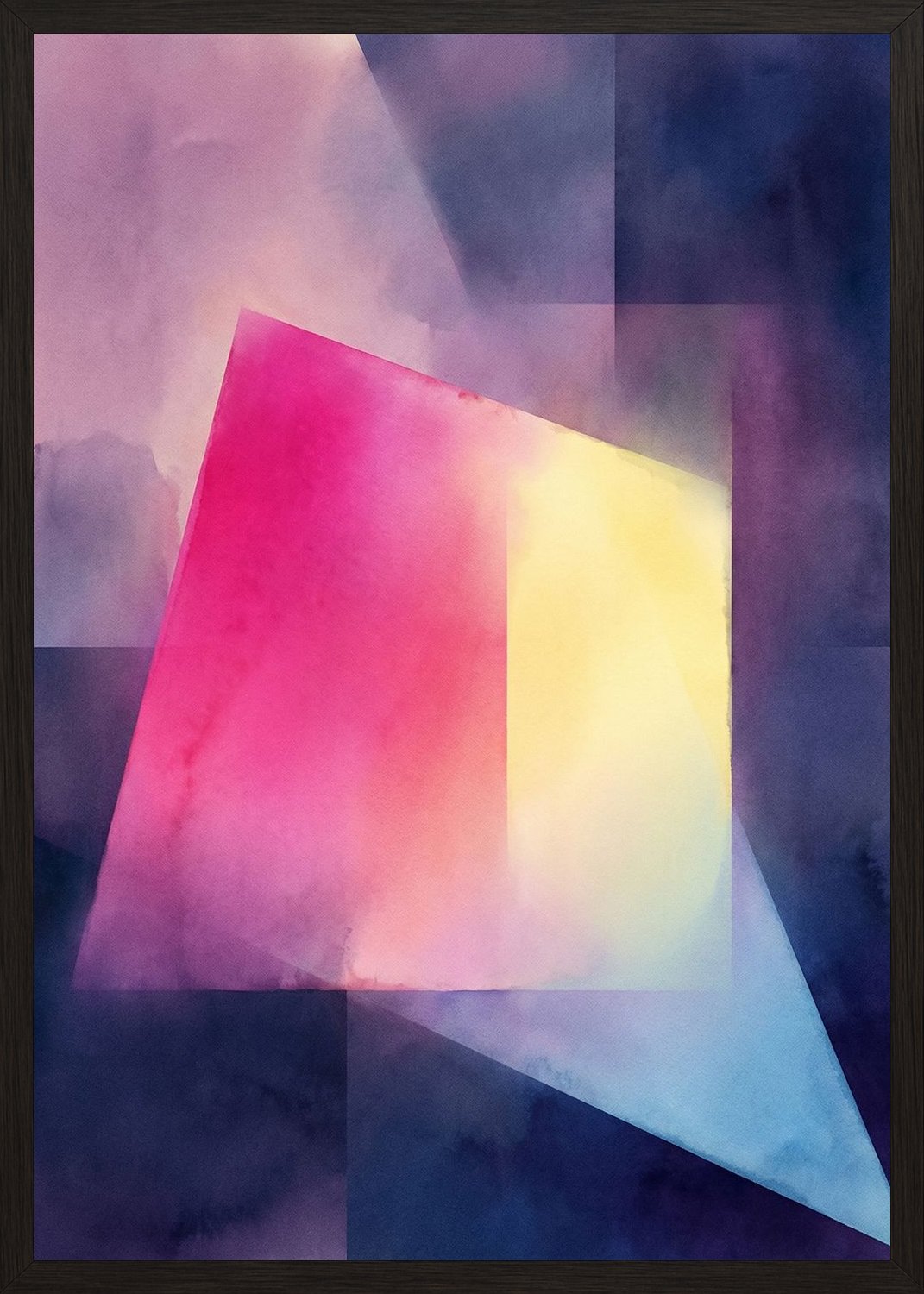 Poster in oak frame