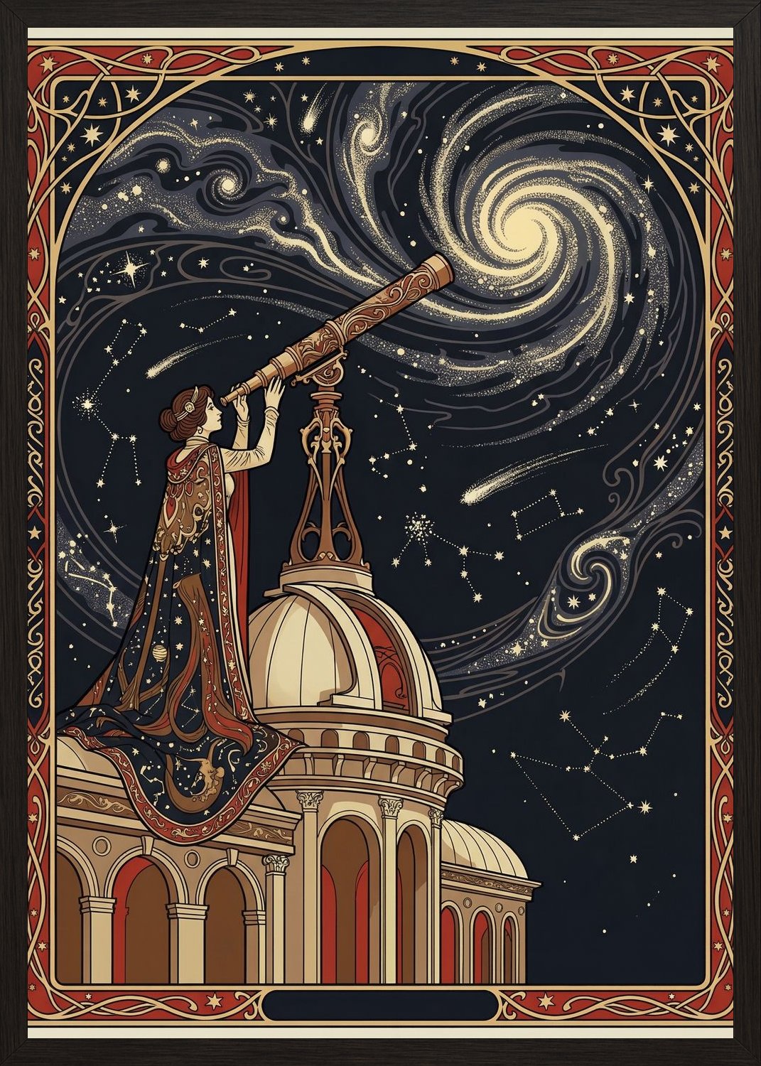 Poster in black frame