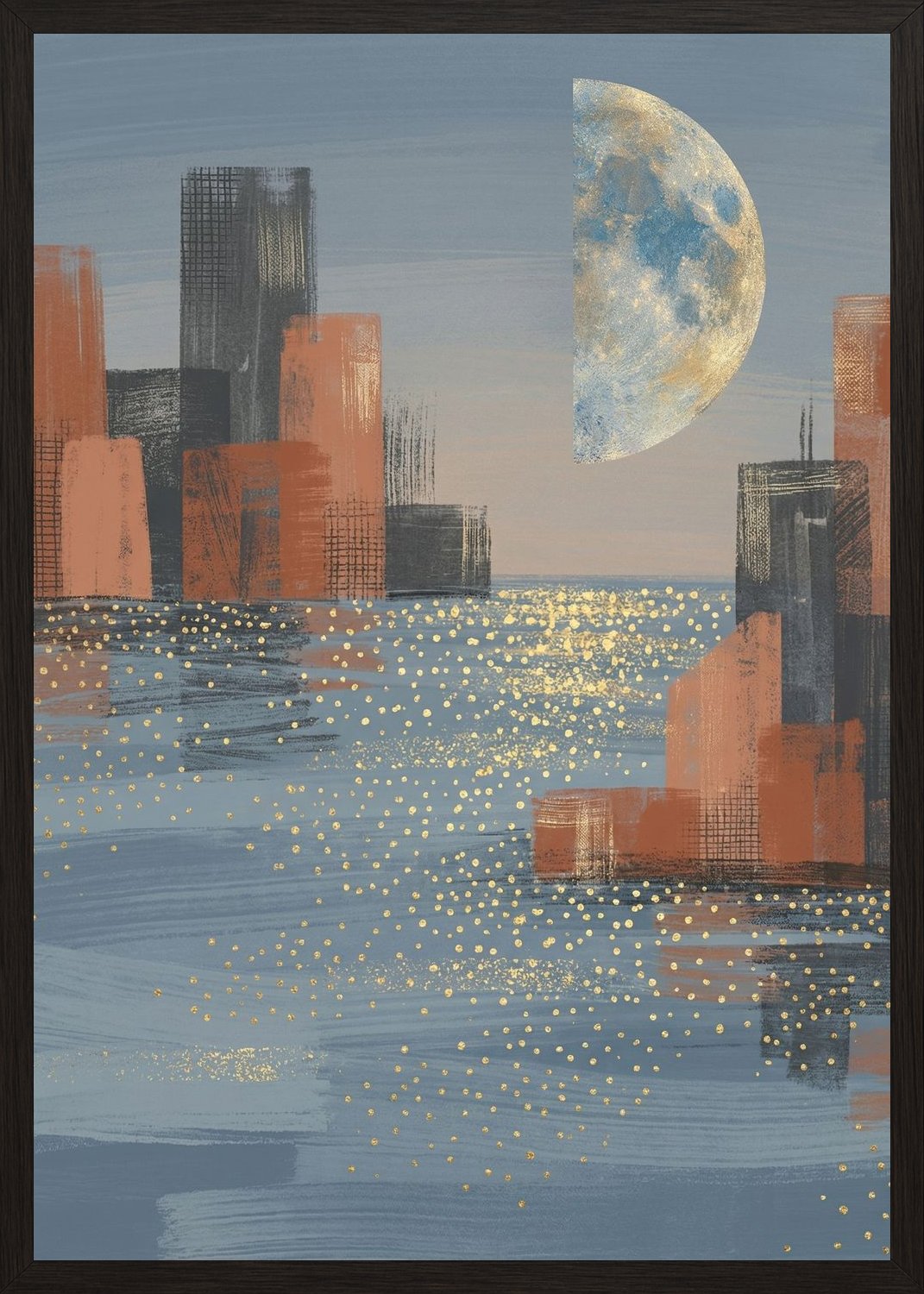 Poster in black frame