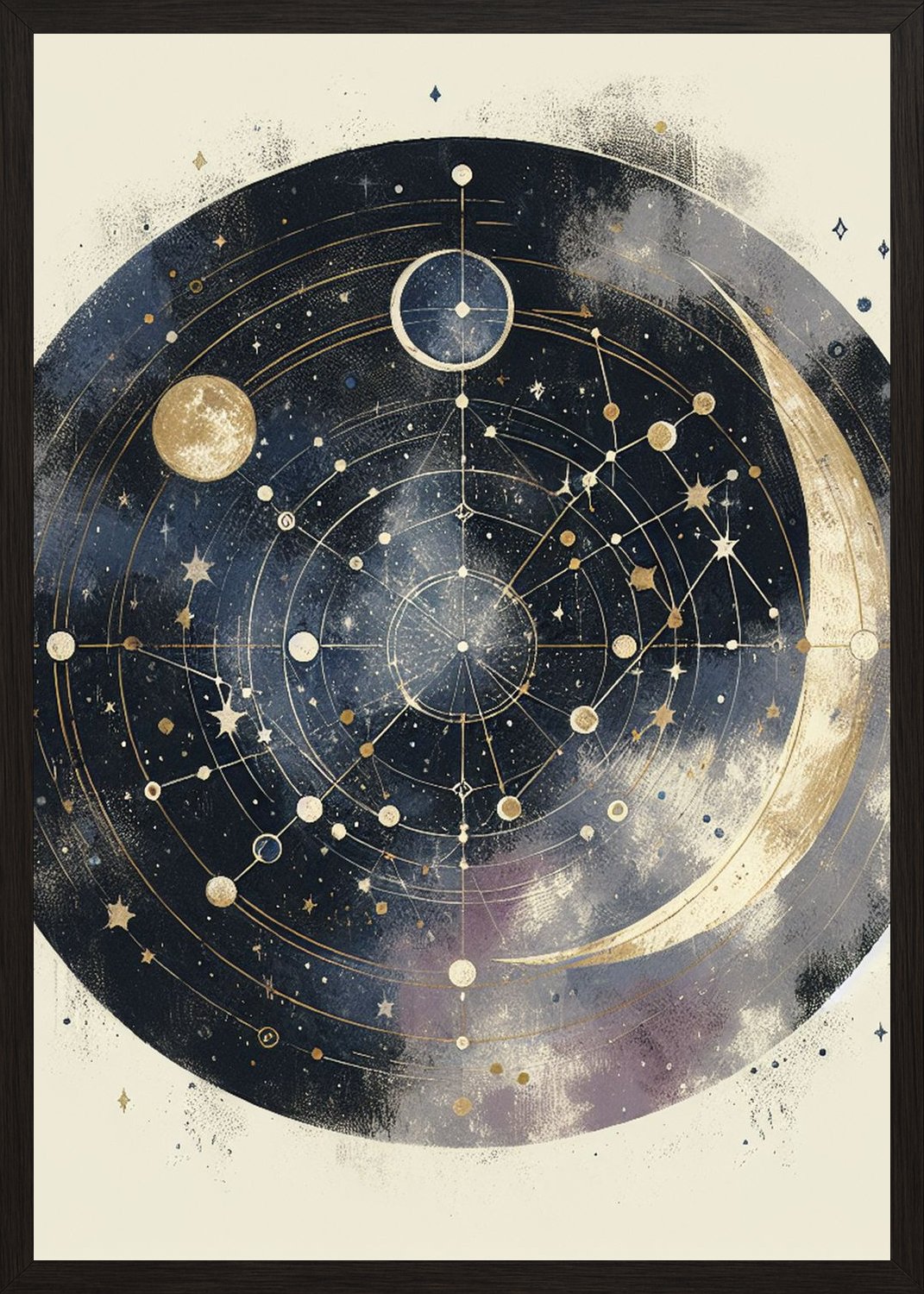 Poster in black frame