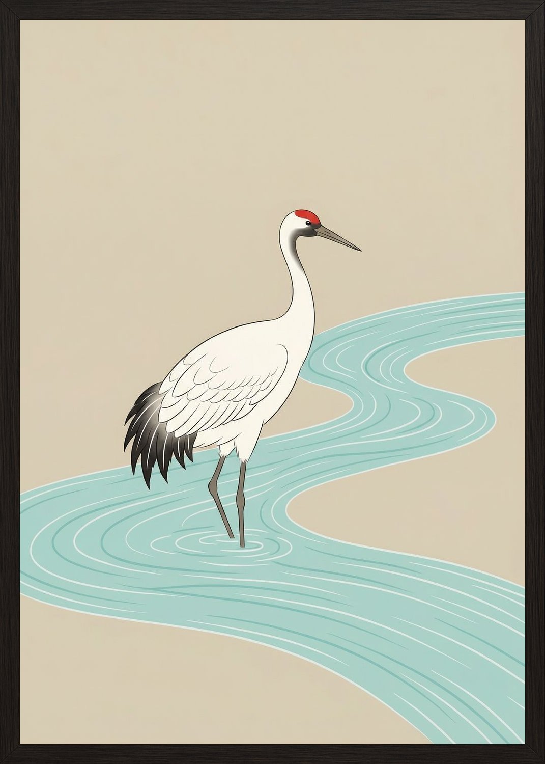 Poster in black frame