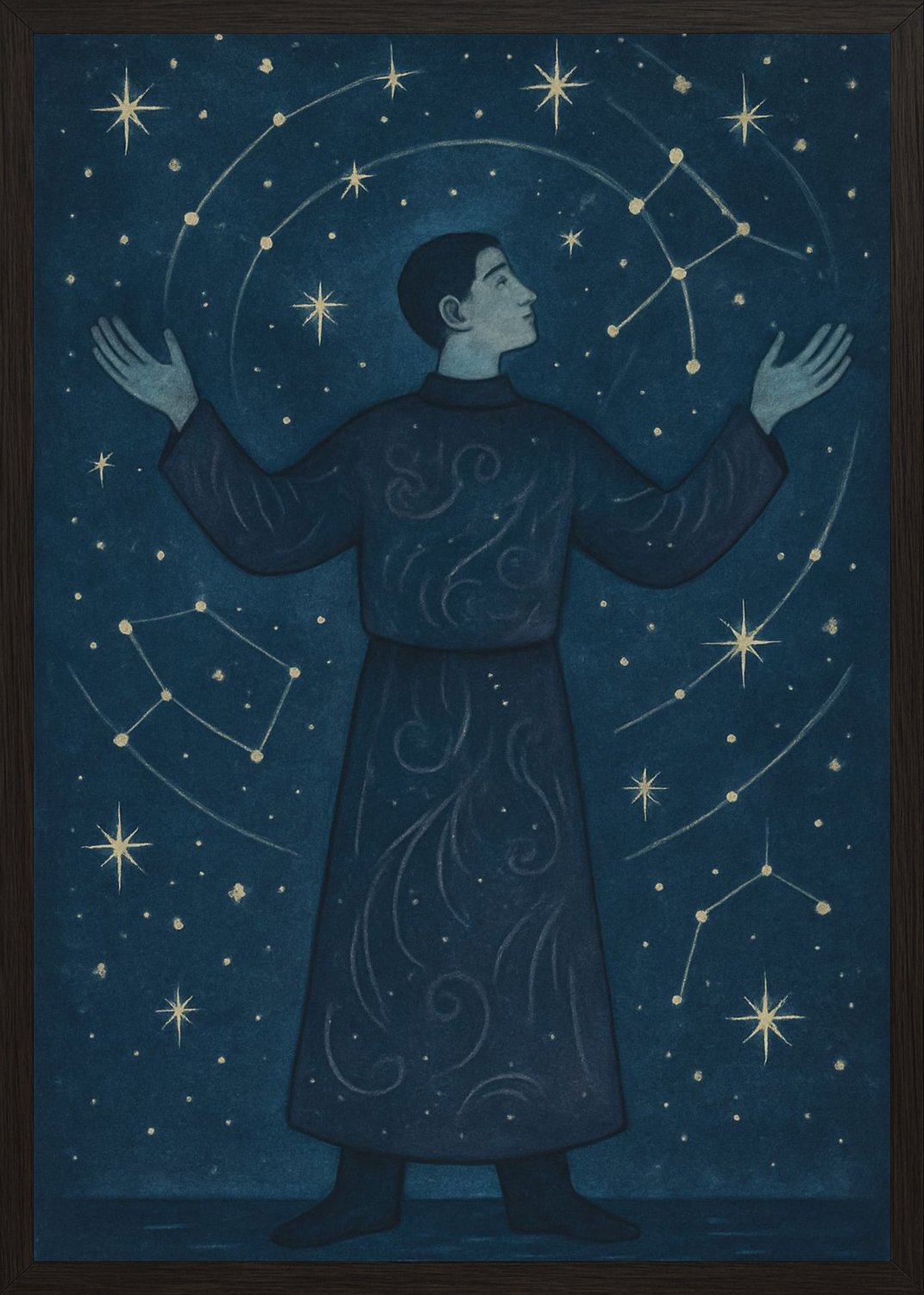 Poster in black frame