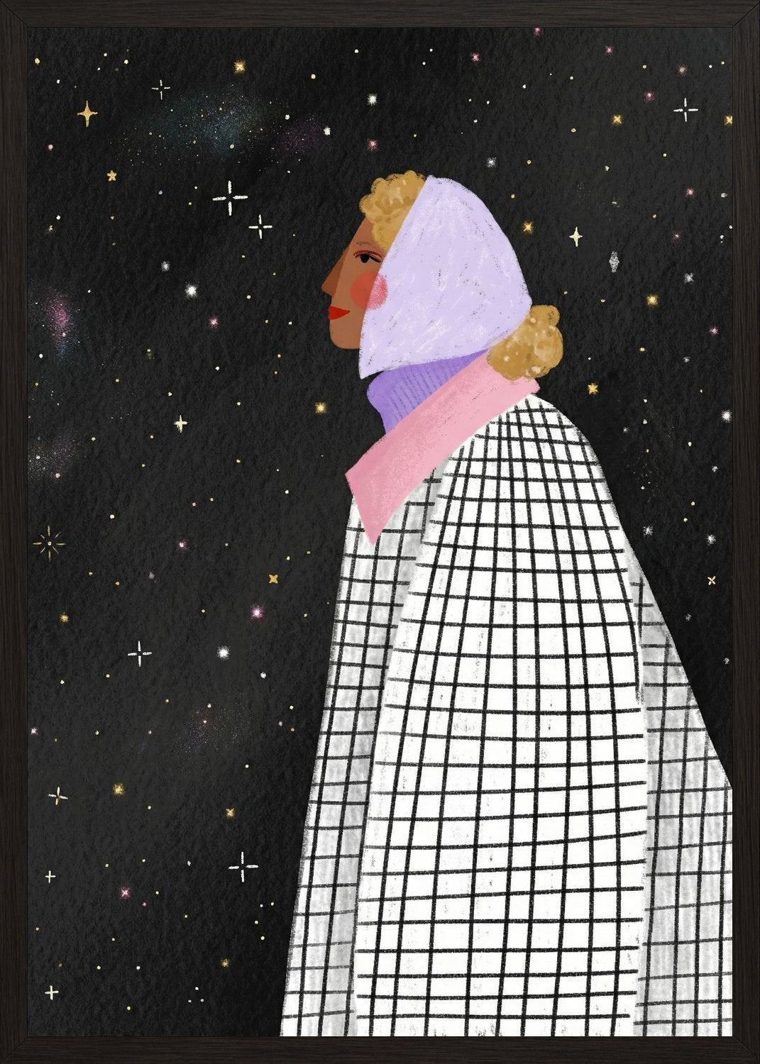 Poster in black frame