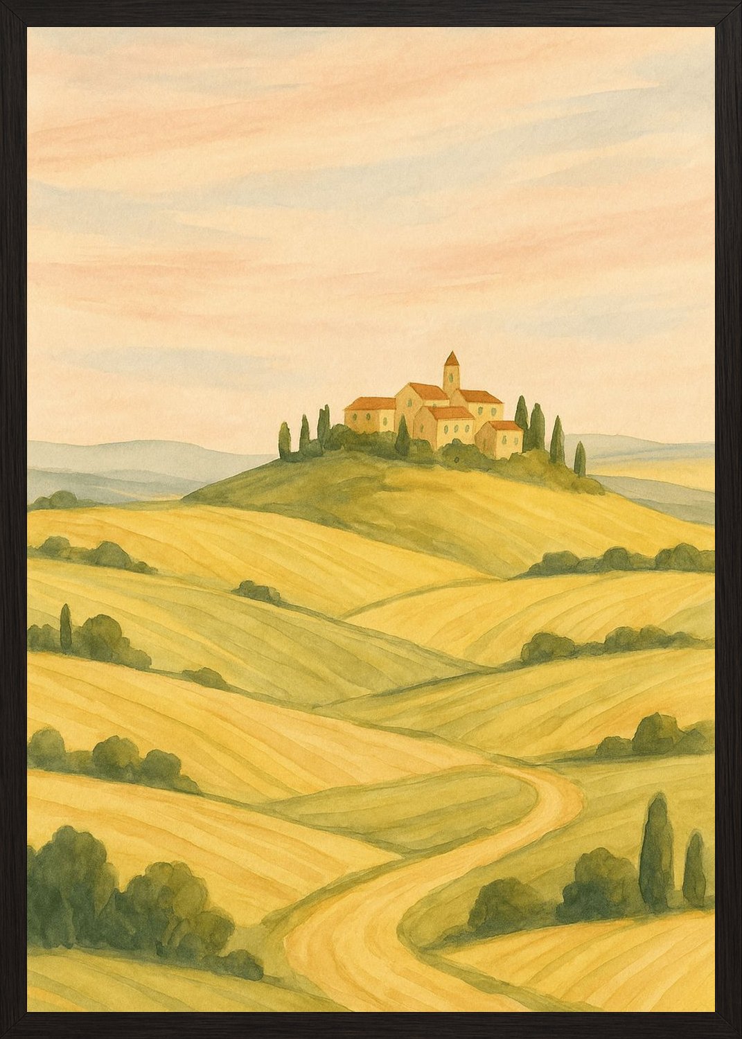 Poster in black frame