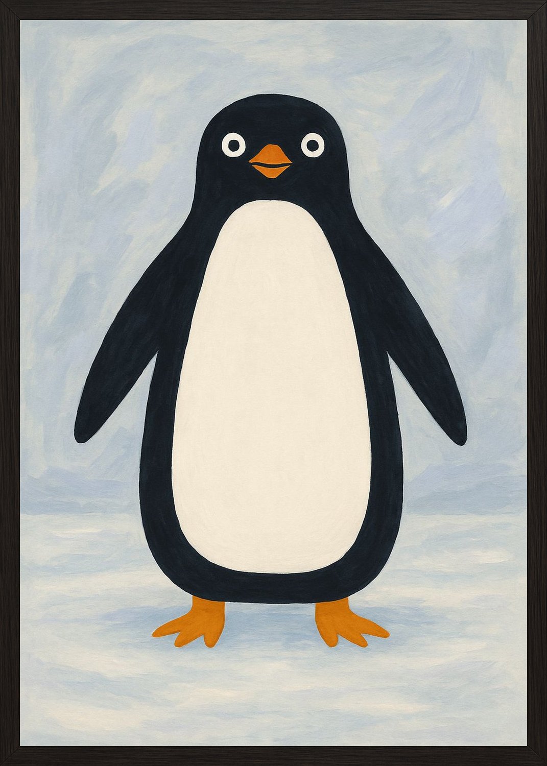 Poster in black frame