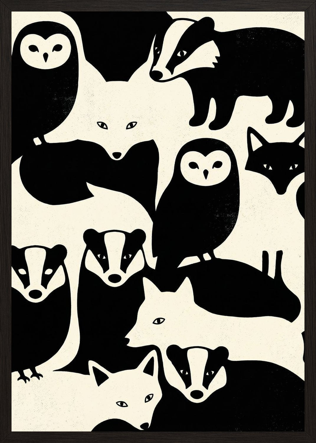 Poster in black frame