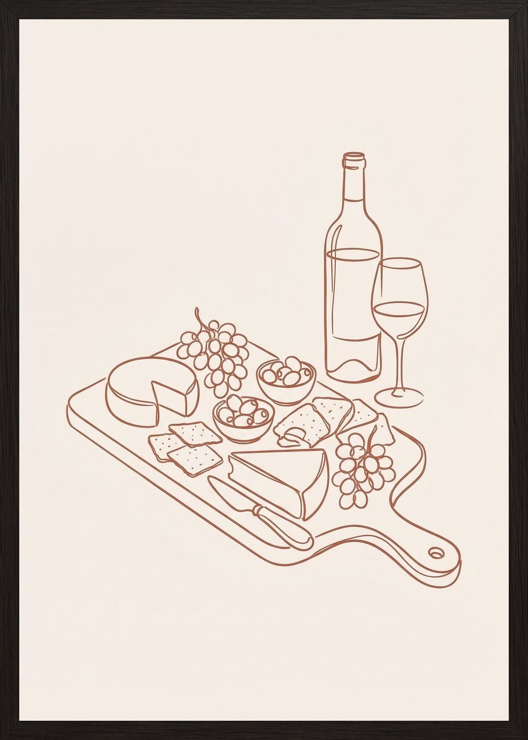 Poster in black frame