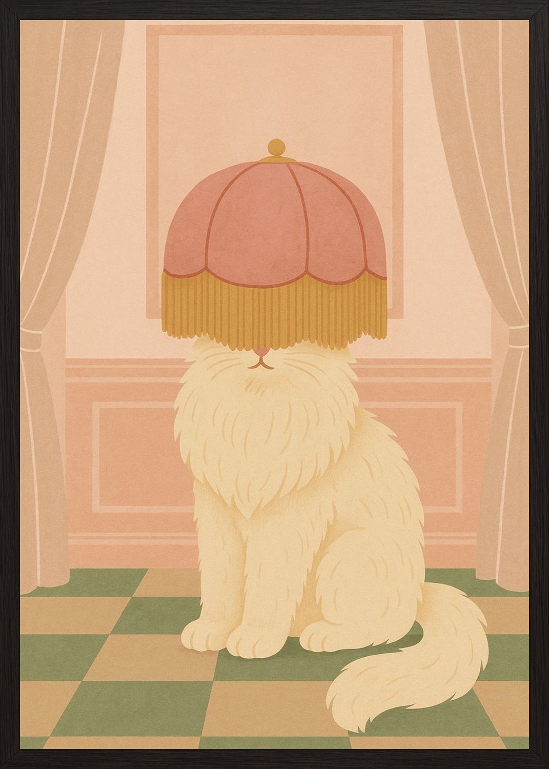 Poster in black frame