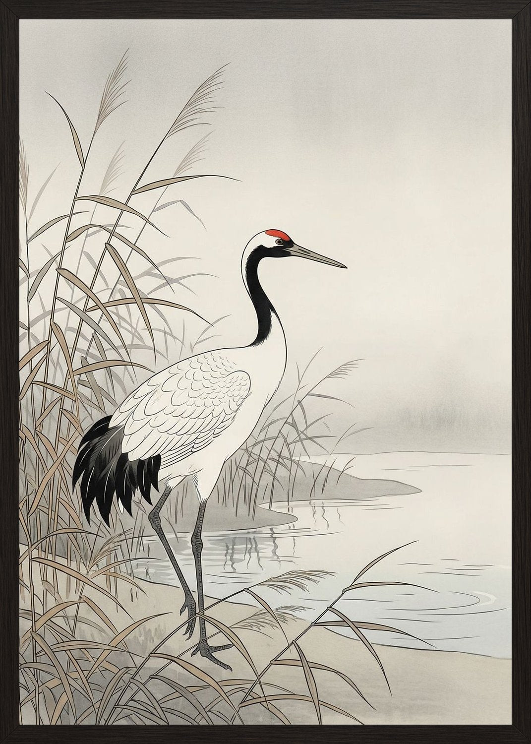 Poster in black frame