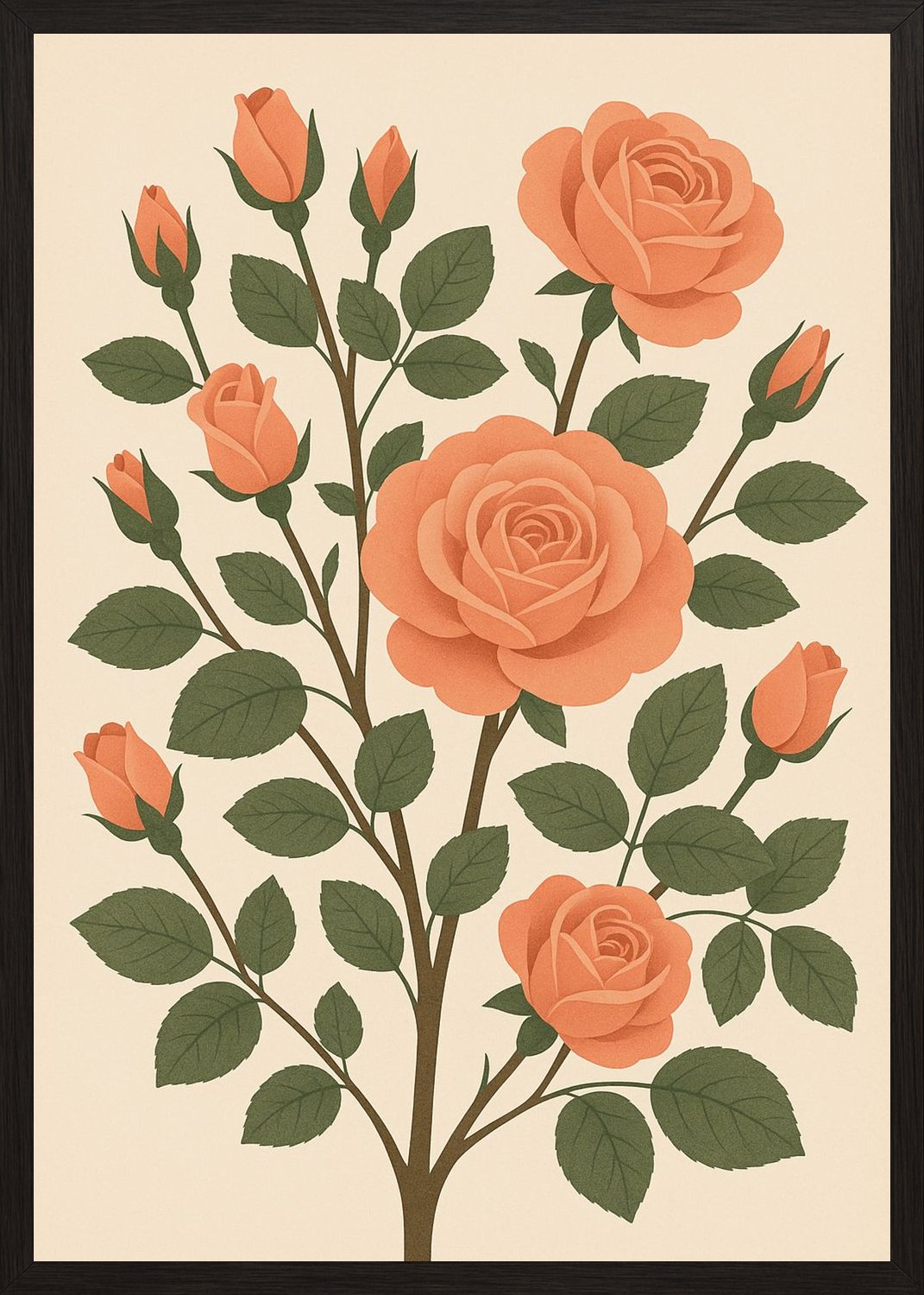 Poster in black frame