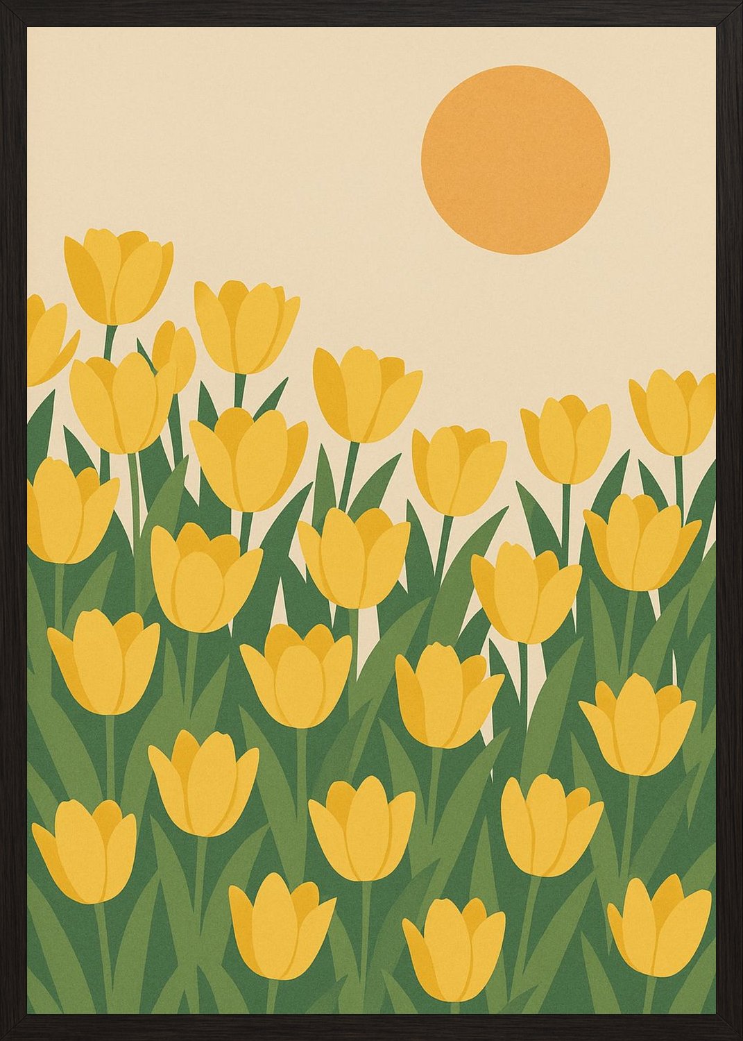 Poster in black frame