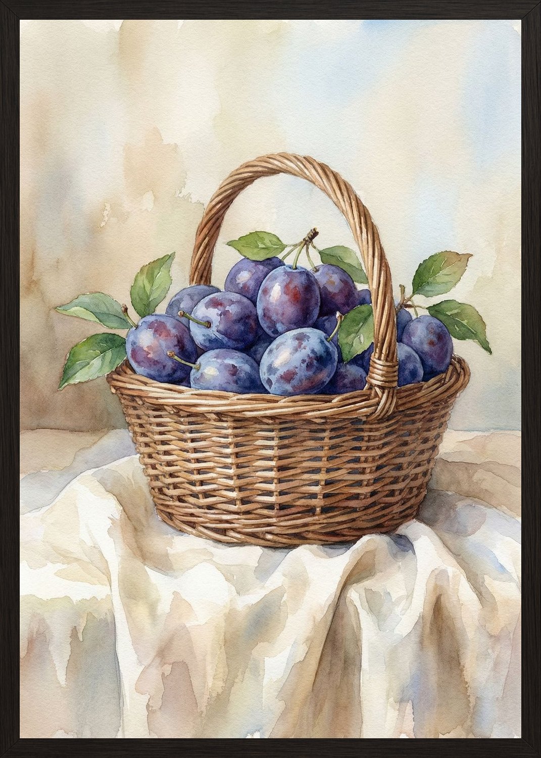 Poster in black frame