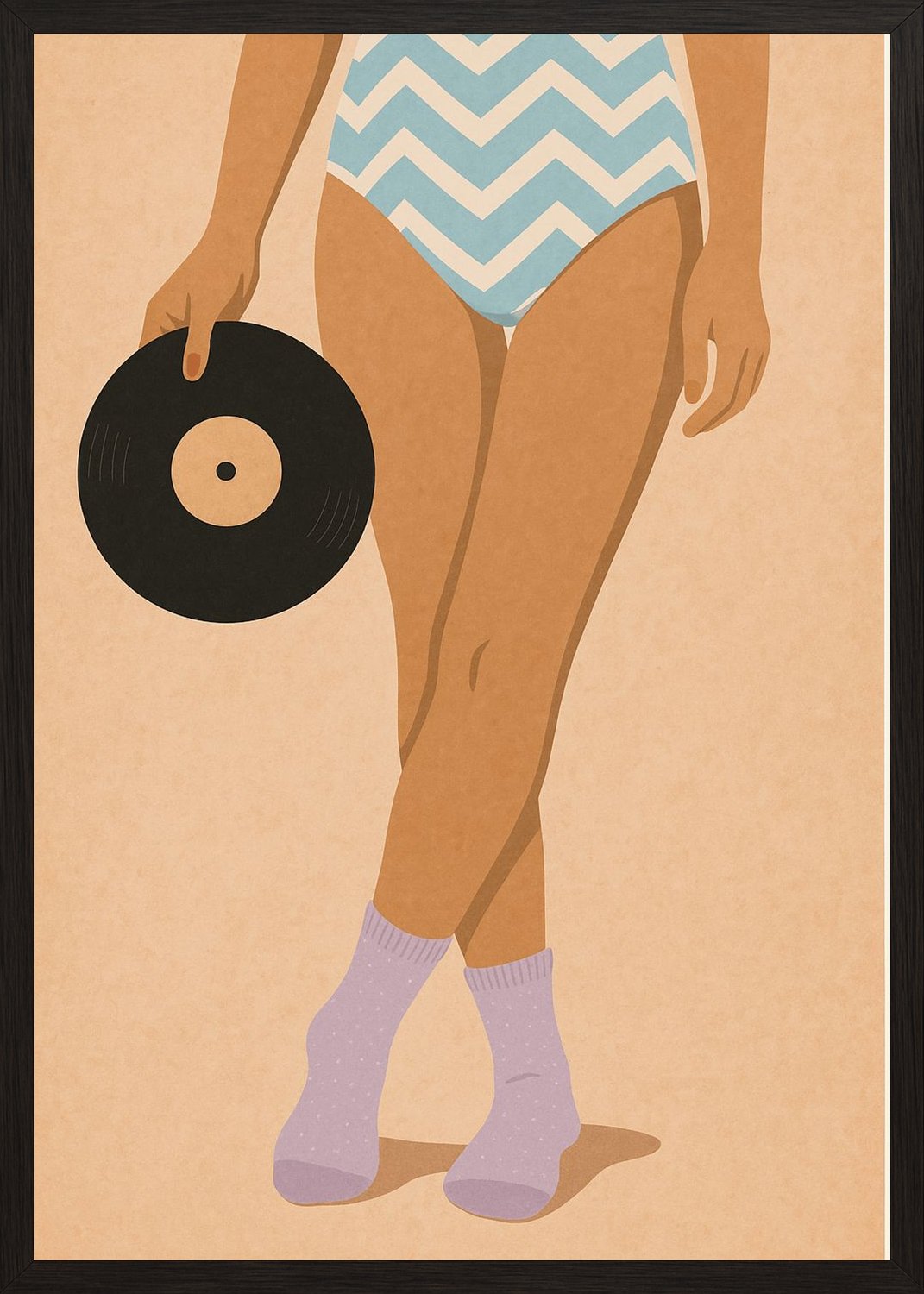 Poster in black frame