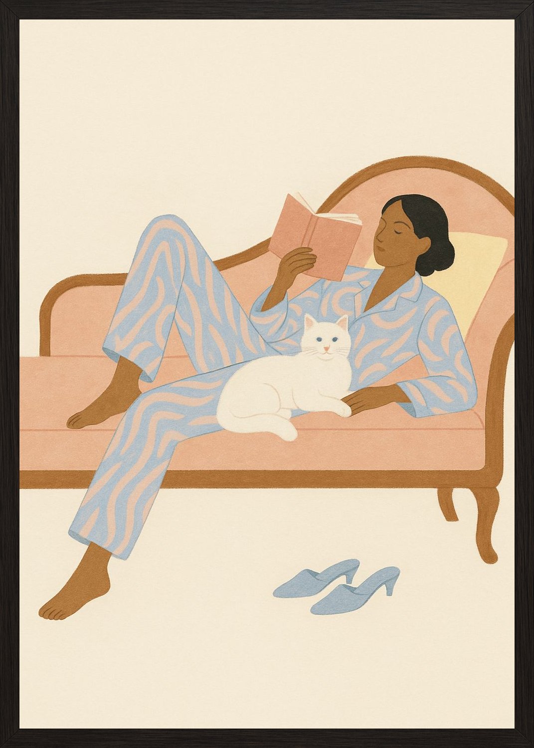 Poster in black frame