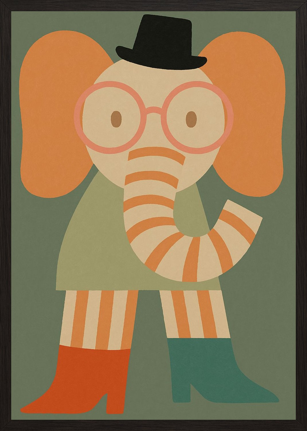 Poster in black frame