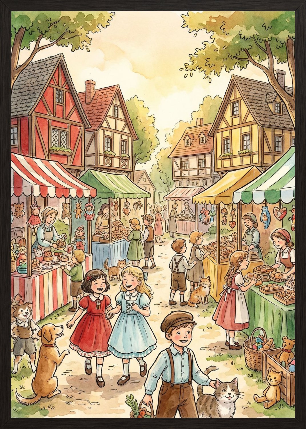 Poster in black frame