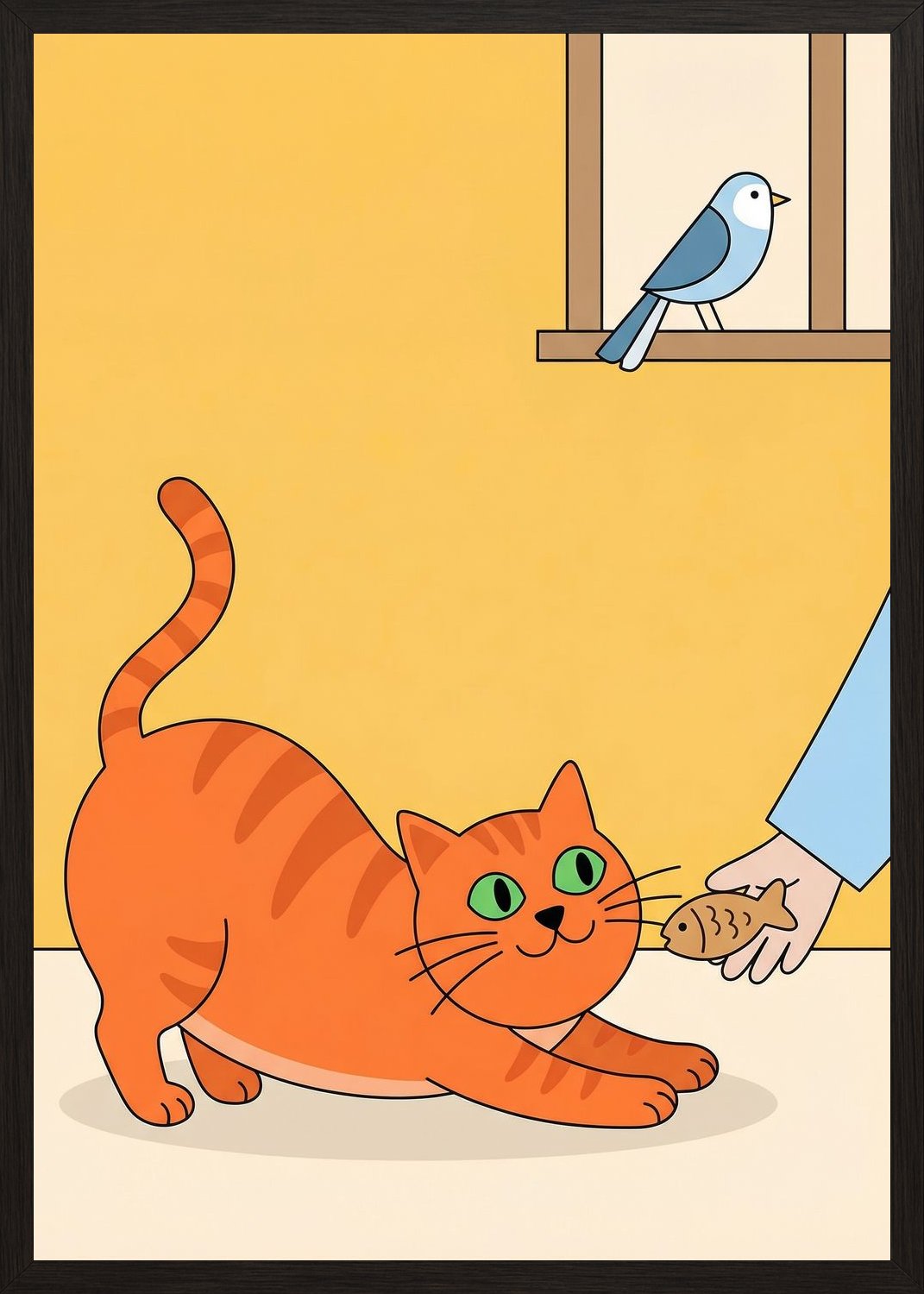 Poster in black frame