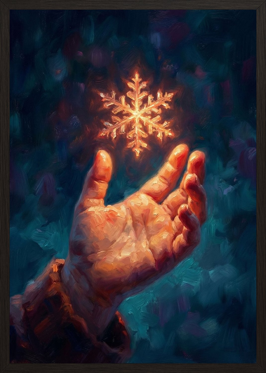 Poster in black frame