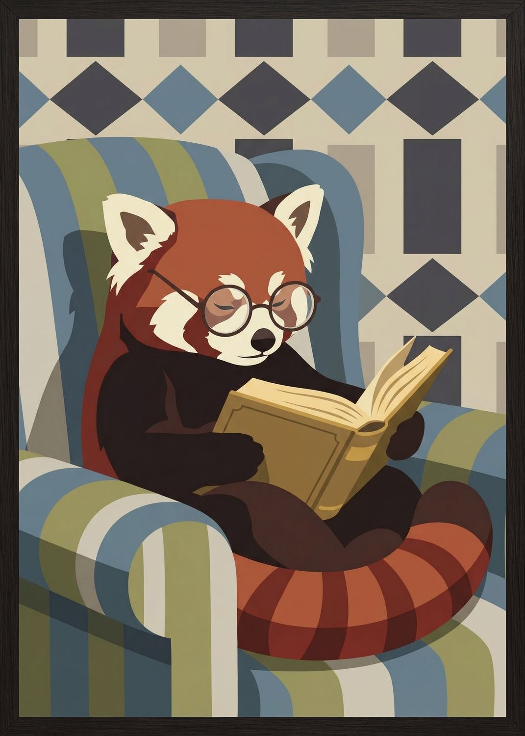 Poster in oak frame
