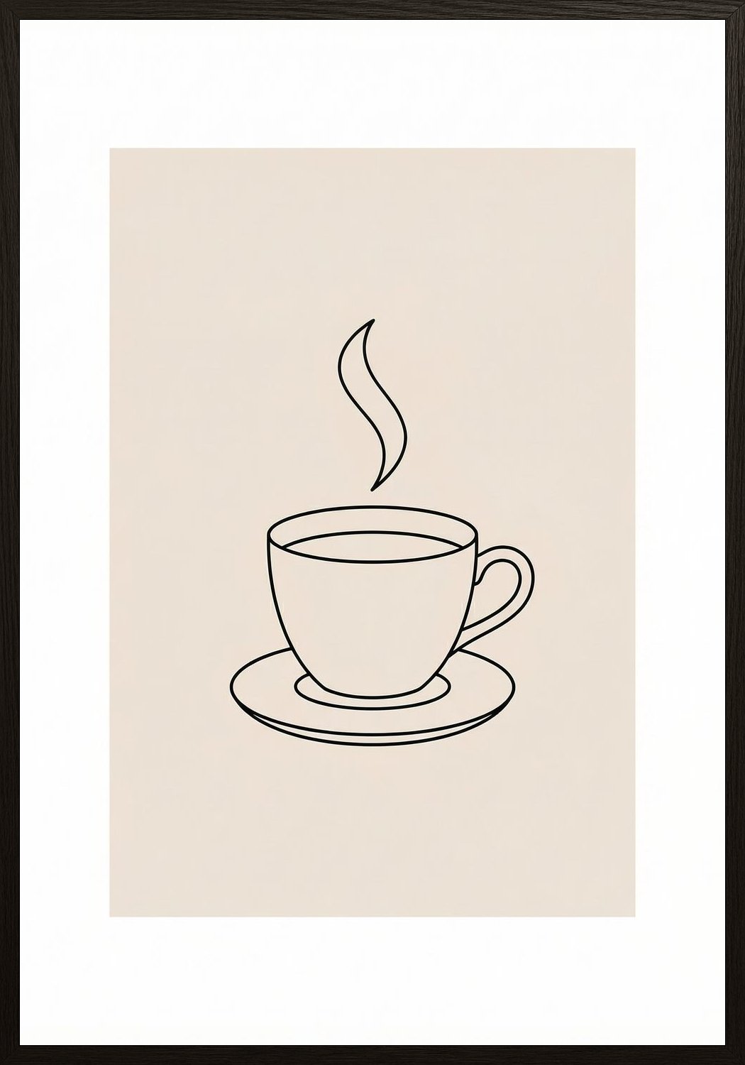 Poster in black frame