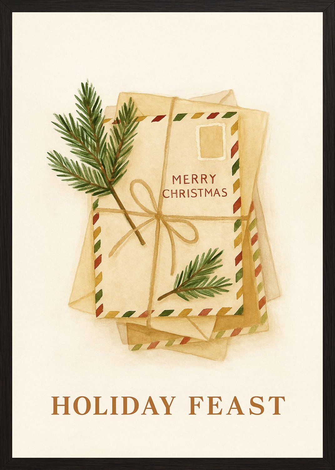 Poster in black frame