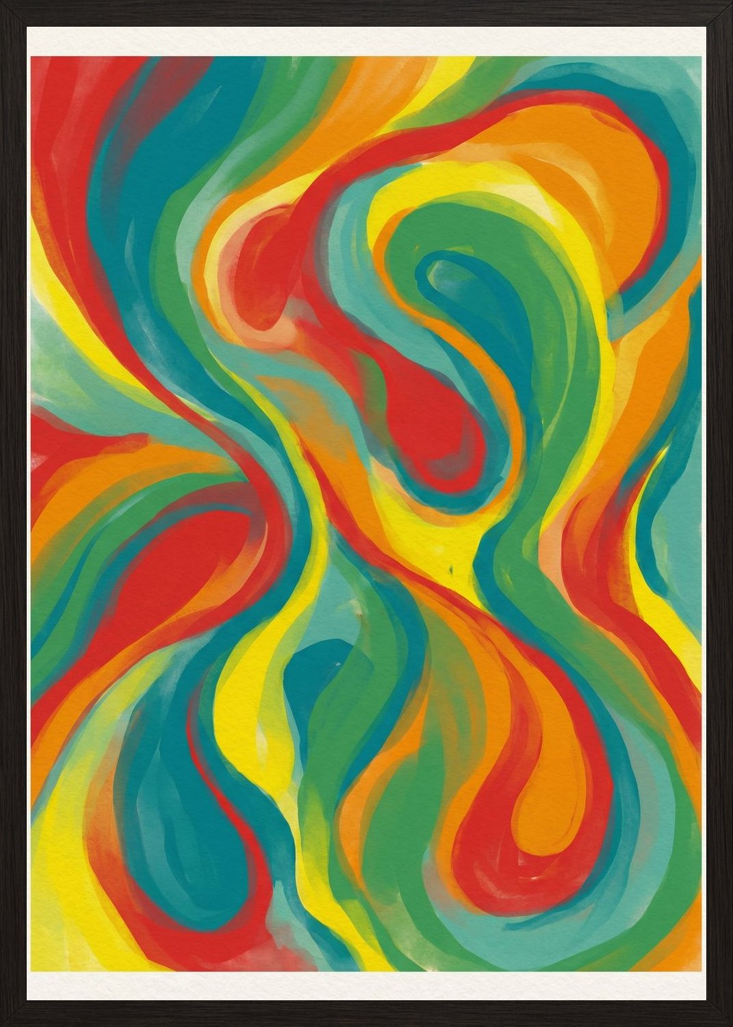 Poster in black frame