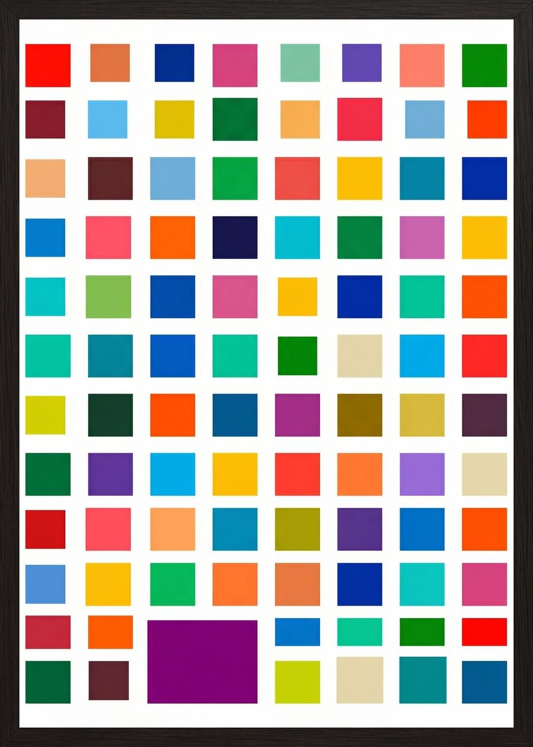 Poster in black frame