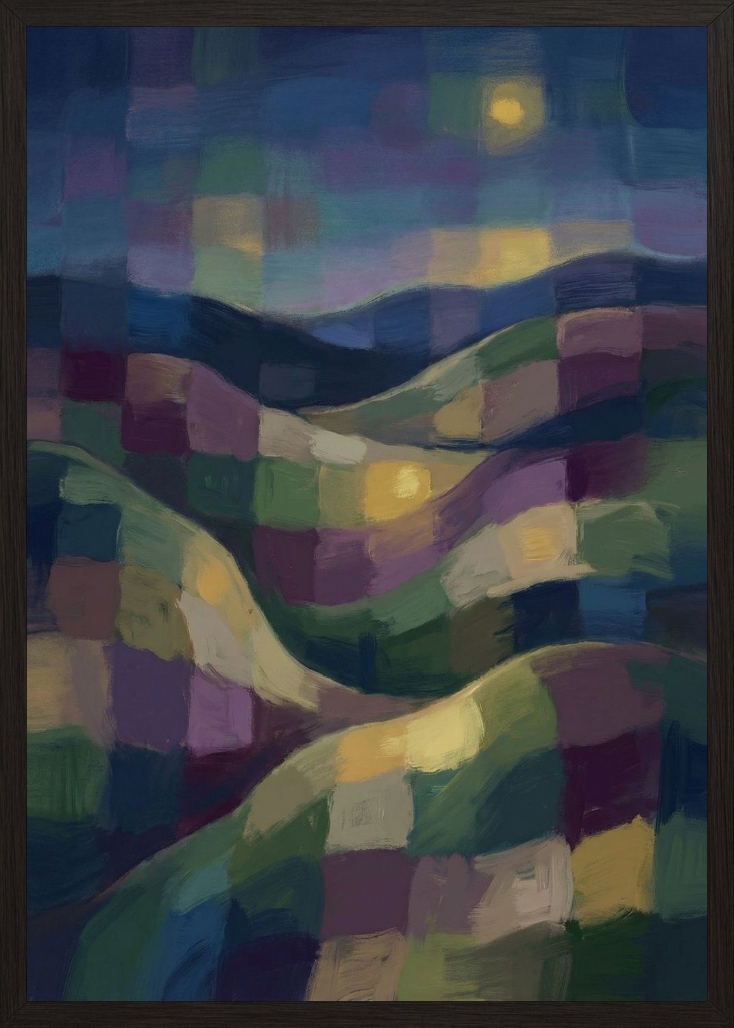 Poster in black frame