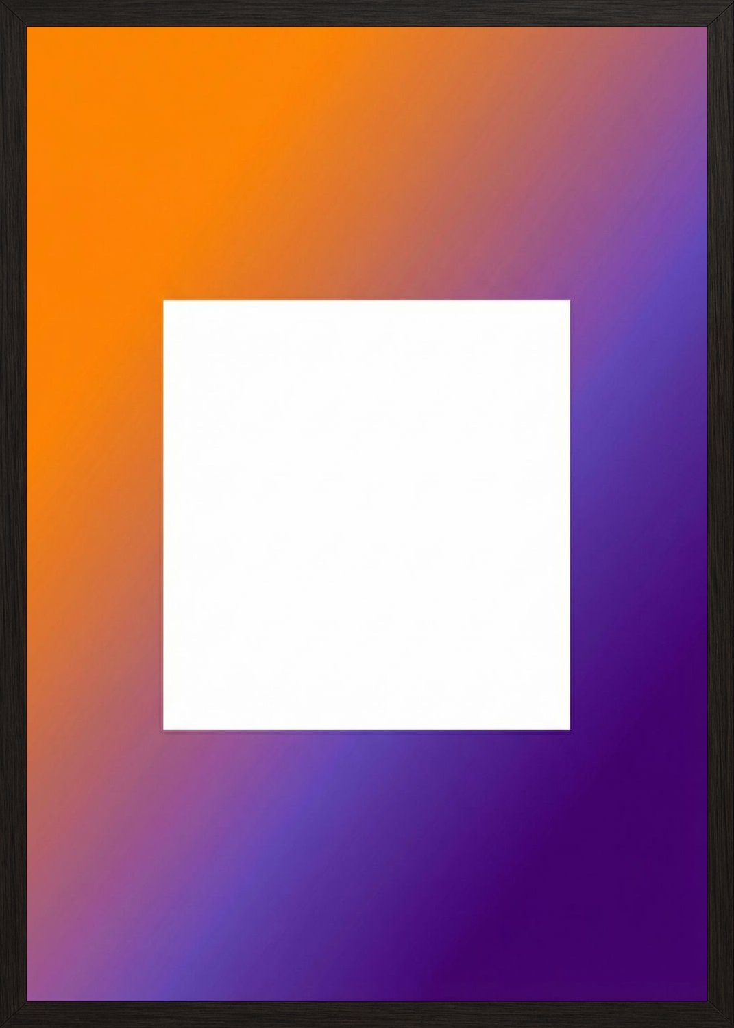 Poster in black frame