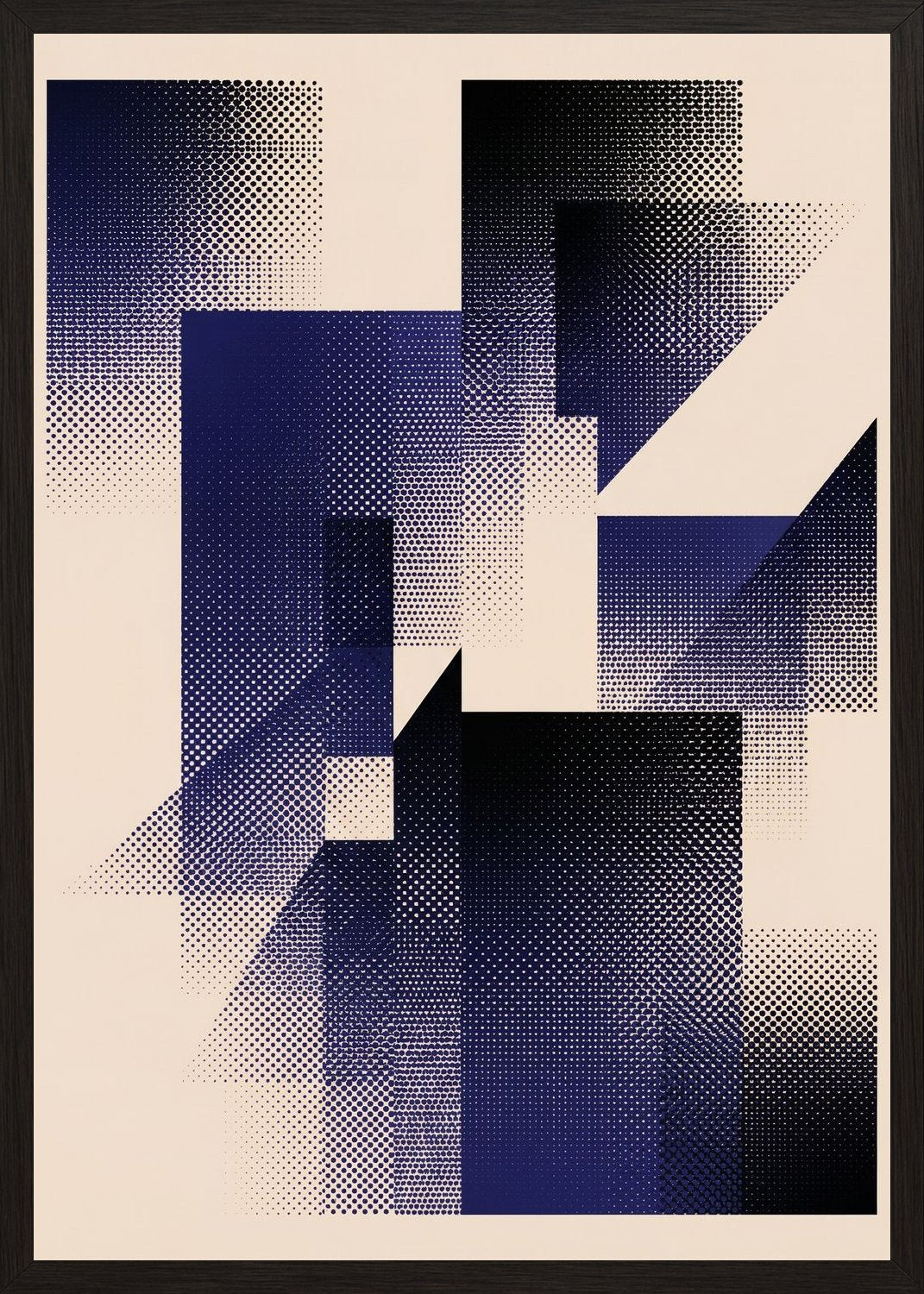 Poster in black frame