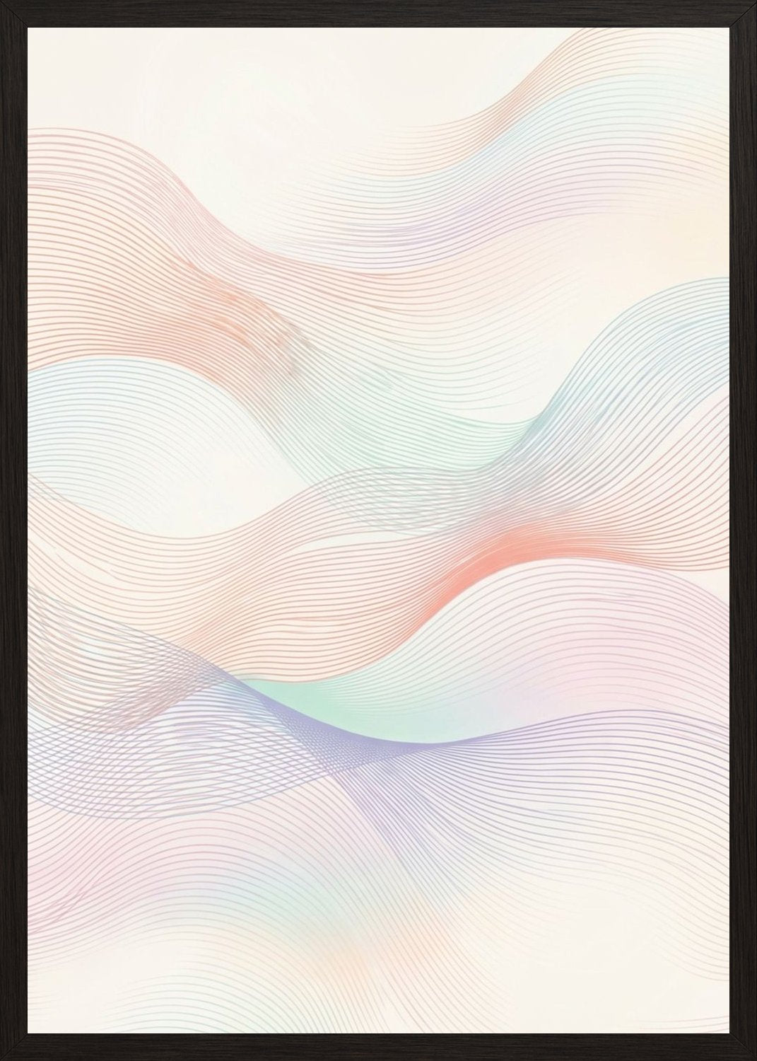 Poster in black frame