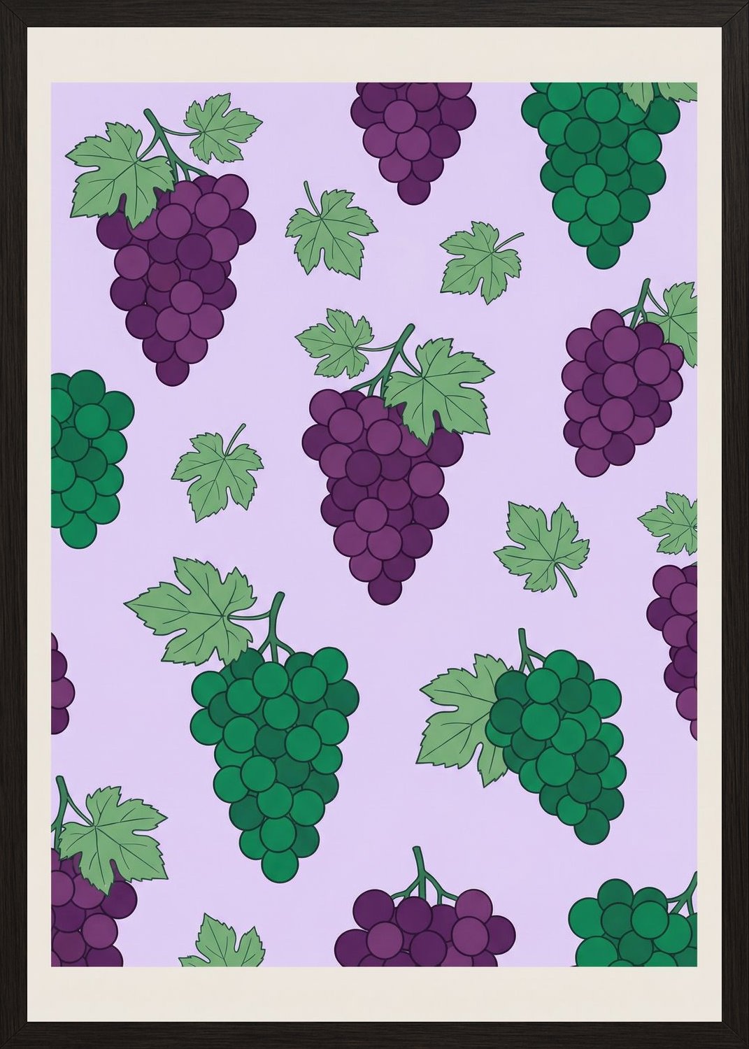 Poster in black frame