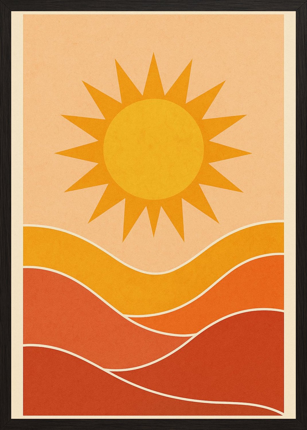 Poster in black frame