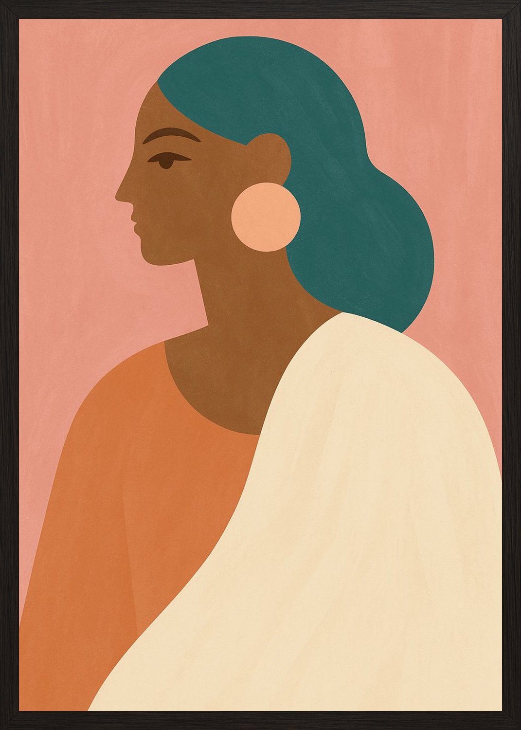 Poster in black frame