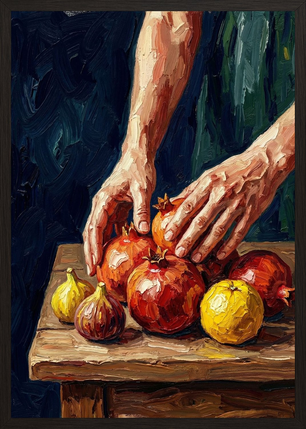 Poster in black frame