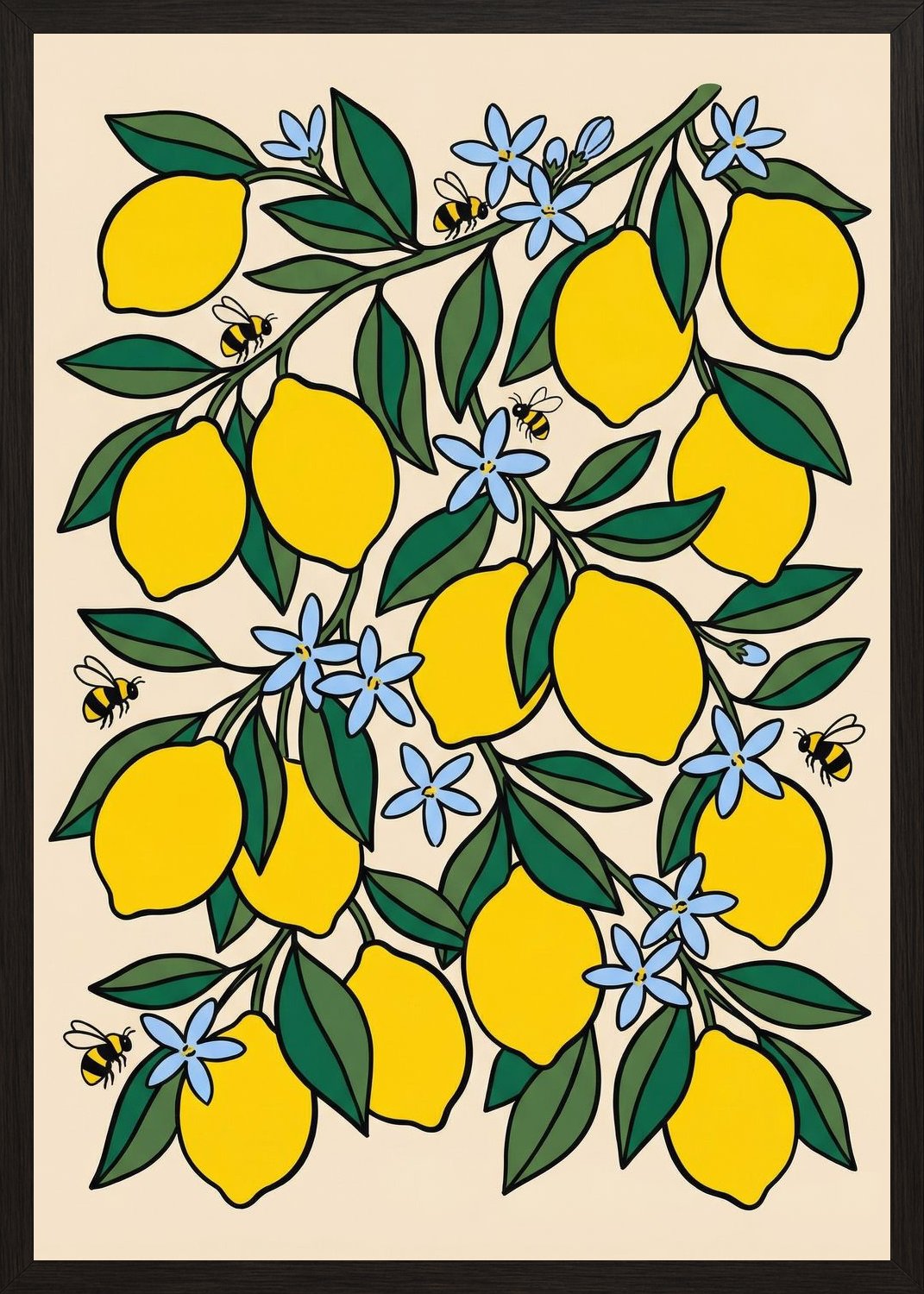 Poster in black frame