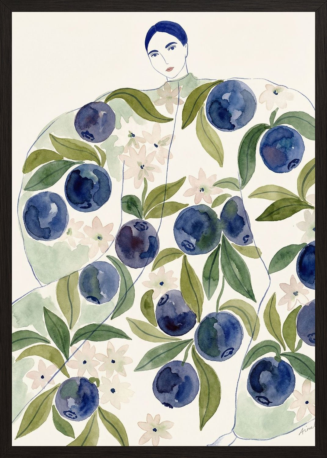 Poster in black frame