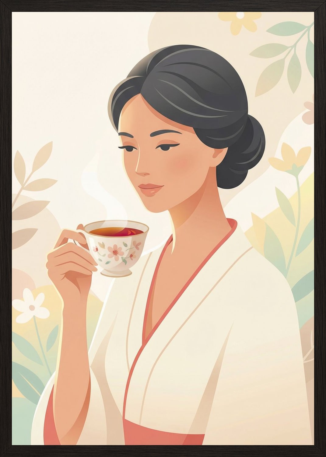 Poster in oak frame