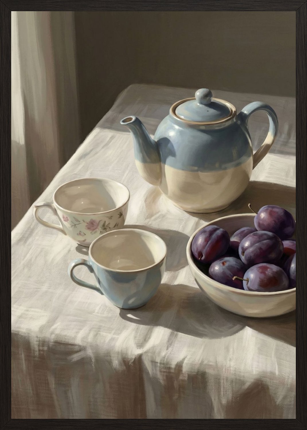 Poster in black frame