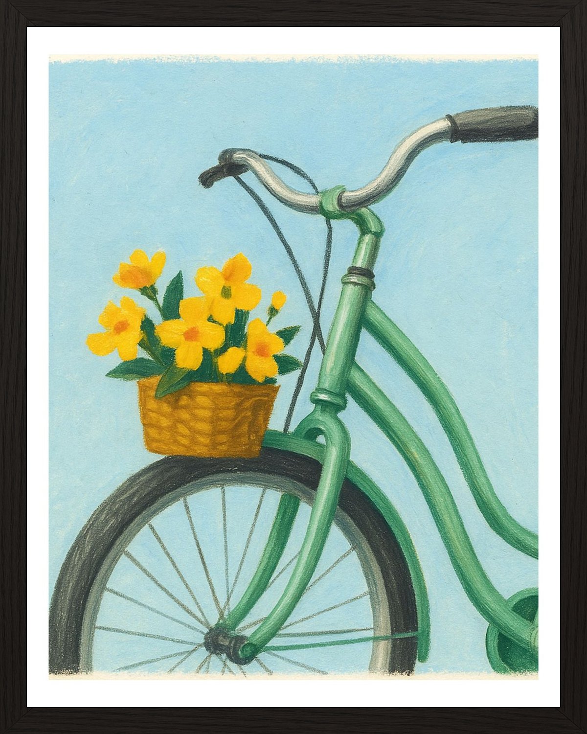 Poster in black frame