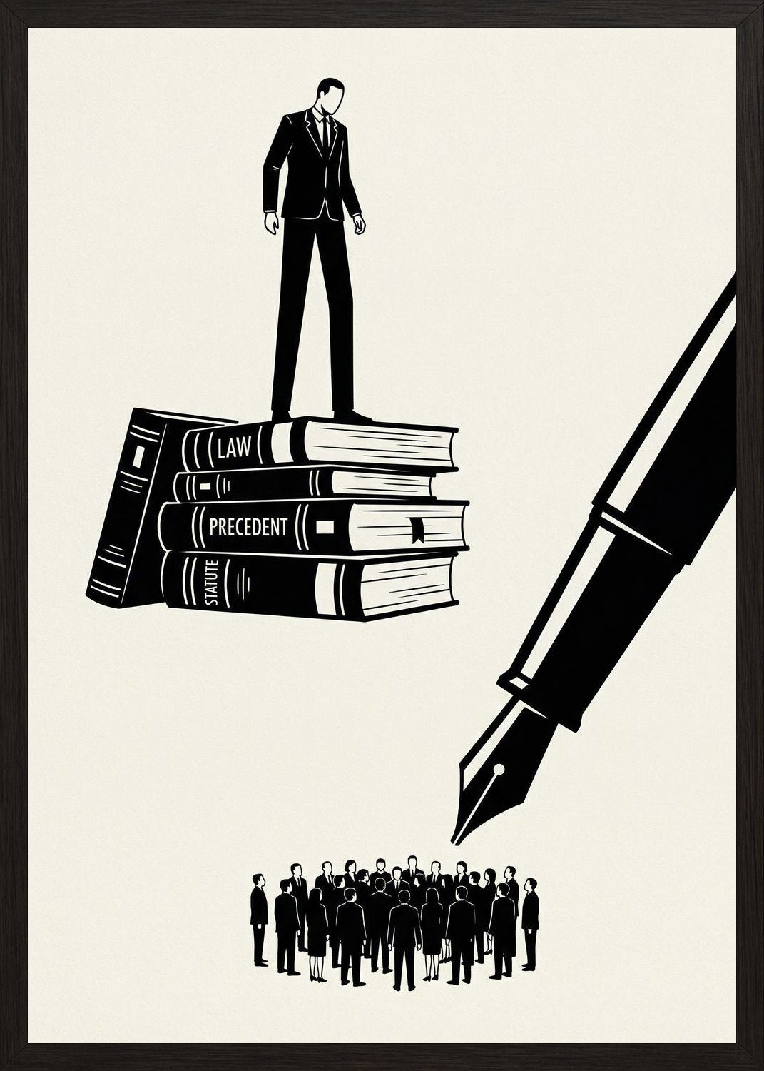 Poster in black frame