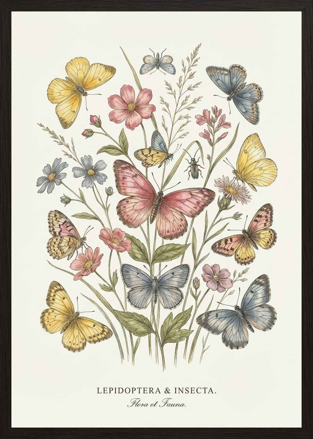 Poster in black frame