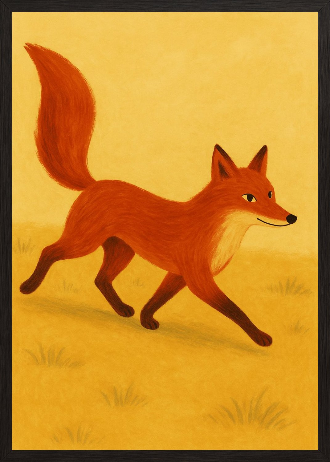 Poster in black frame