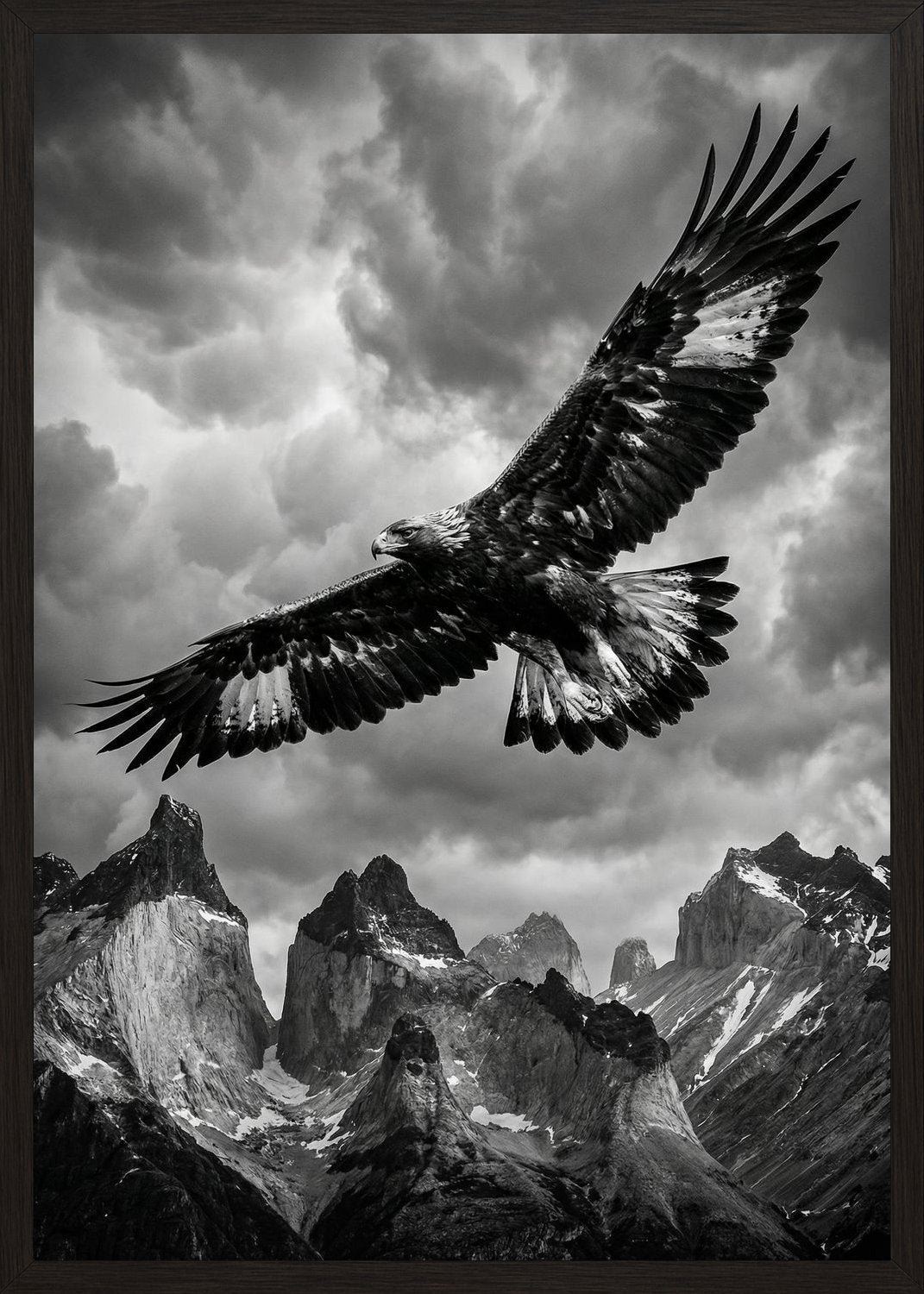 Poster in black frame