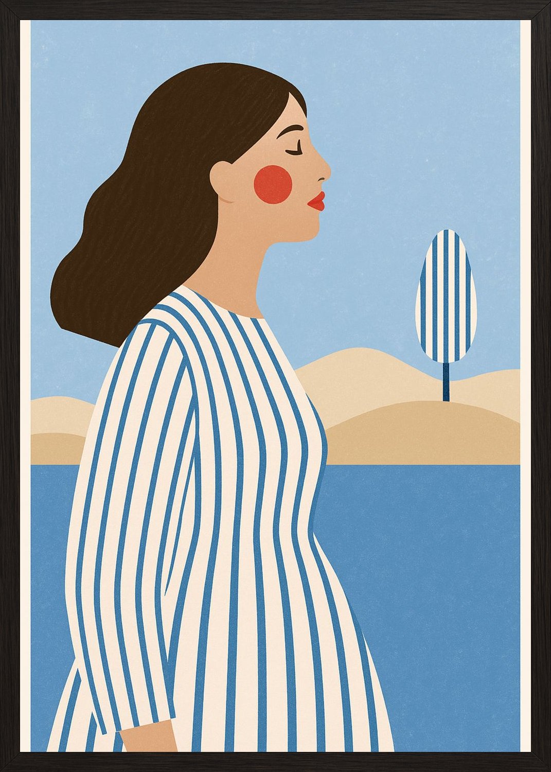 Poster in black frame