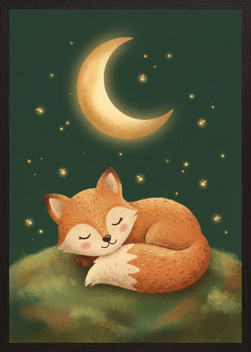 Poster in oak frame