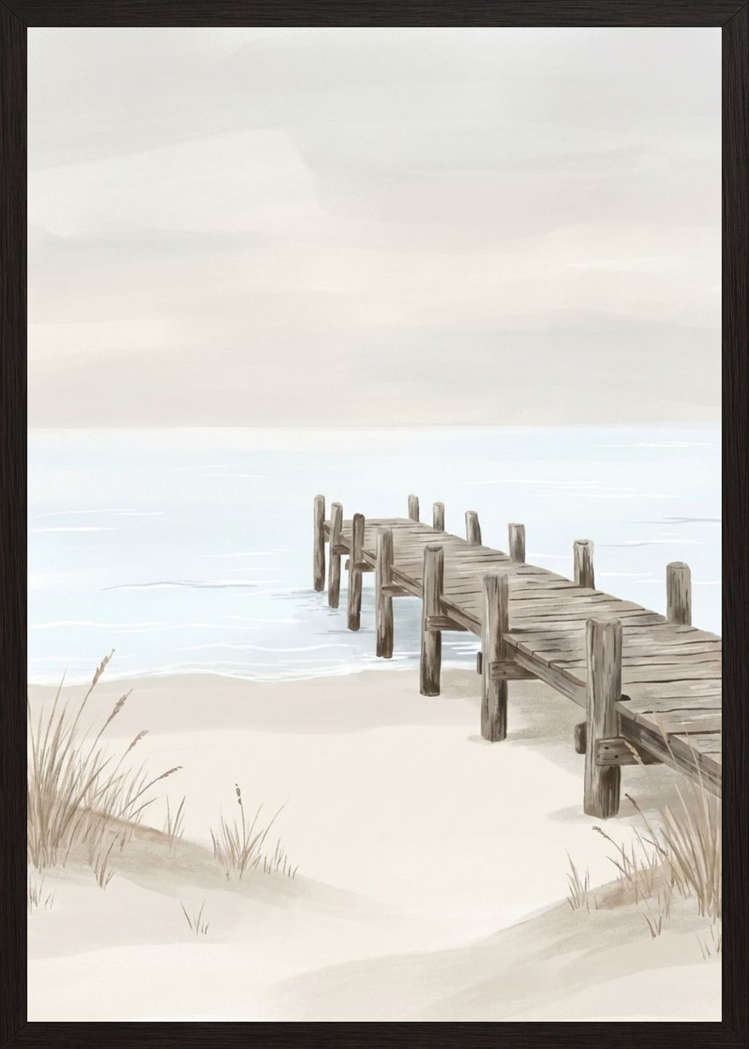 Poster in black frame