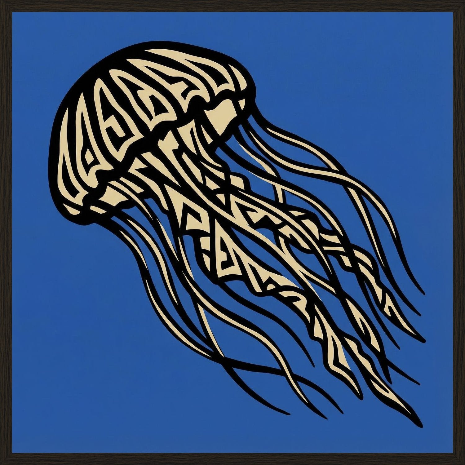 Poster in black frame