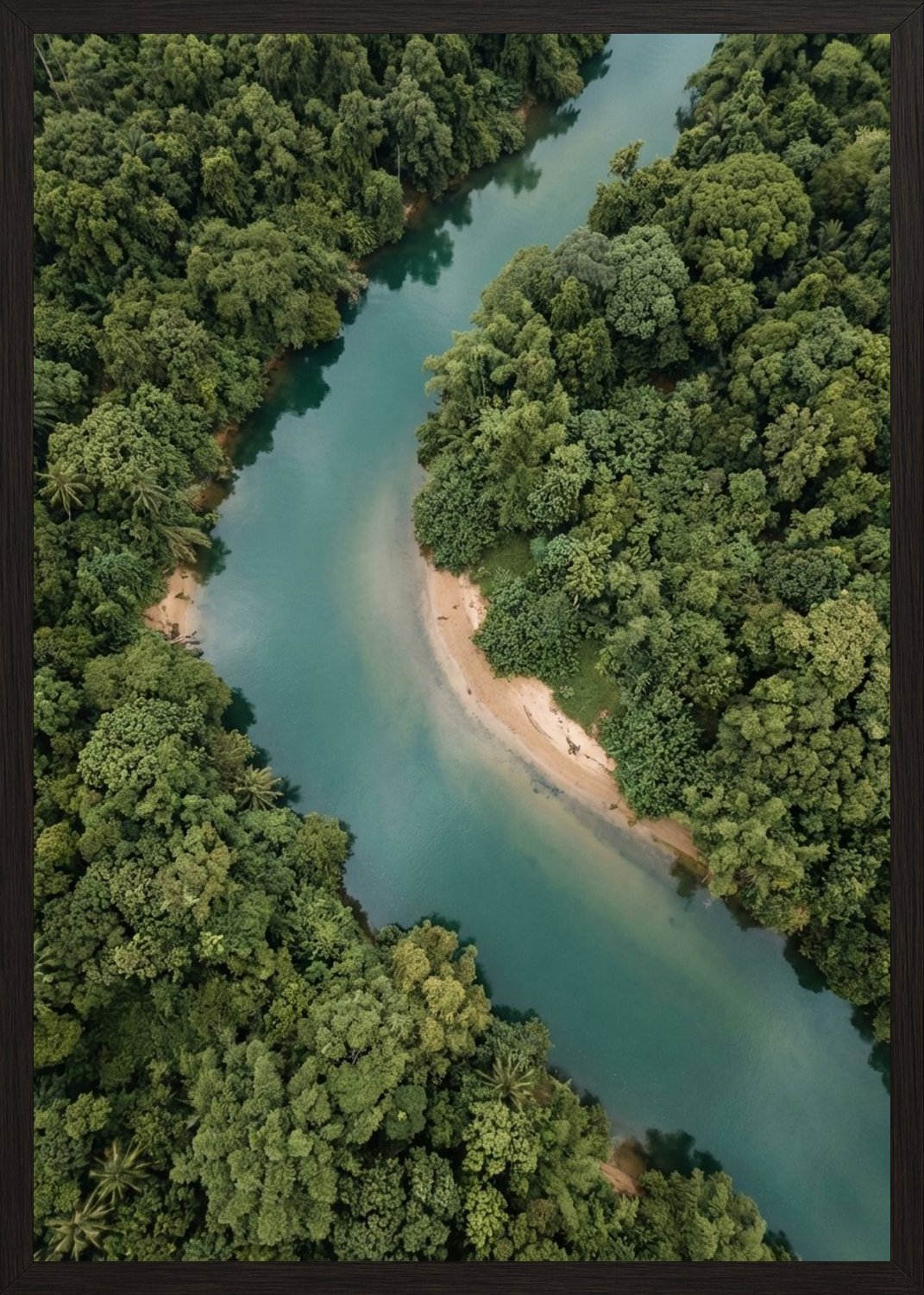 Poster in black frame